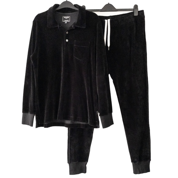 Todd Snyder Other - Todd Snyder | Black Velour Polo + Jogger